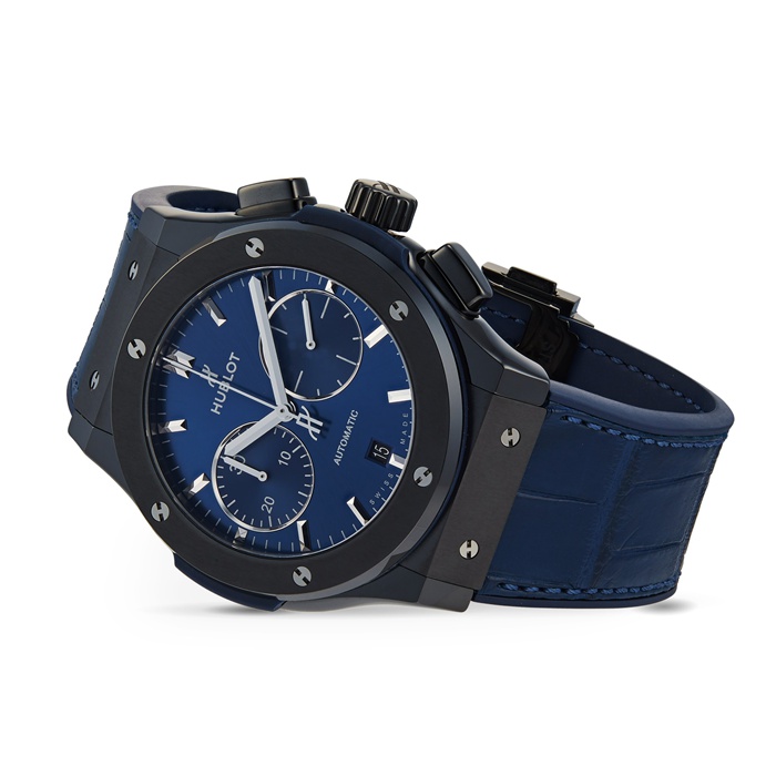 Hublot Classic Fusion Ceramic Blue Chronograph 45mm 521.CM.7170.LR – Image 2