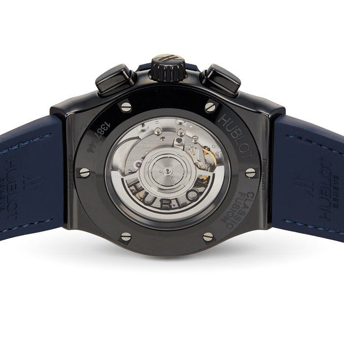 Hublot Classic Fusion Ceramic Blue Chronograph 45mm 521.CM.7170.LR – Image 4