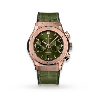 Hublot Classic Fusion Chronograph King Gold Green 45mm 521.OX.8980.LR