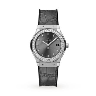 Hublot Classic Fusion Racing Grey Titanium 33mm Ladies Watch 581.NX.7071.LR.1104.