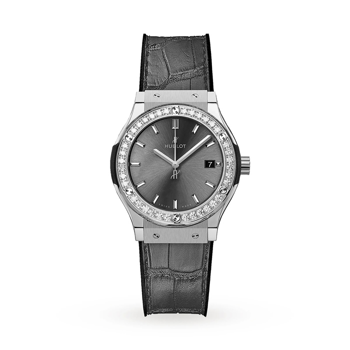 Hublot Classic Fusion Racing Grey Titanium 33mm Ladies Watch 581.NX.7071.LR.1104.