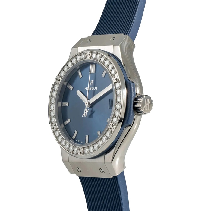 Hublot Classic Fusion Titanium Blue 33mm 581.NX.7170.RX.1104 – Image 2