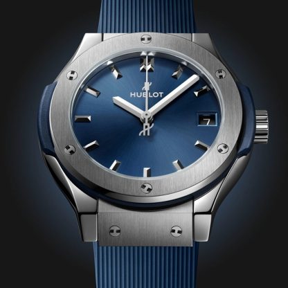 Hublot Classic Fusion Titanium Blue 33mm Ladies Watch 581.NX.7170.RX – Image 2