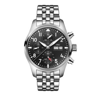 IWC Pilot Chronograph 41mm Mens Watch Black IW388113