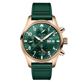 IWC Pilot Chronograph 41mm Mens Watch Green IW388110