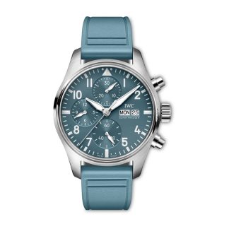 IWC Pilot Miramar Top Gun Automatic 41mm Mens Watch Blue Rubber Strap IW388117