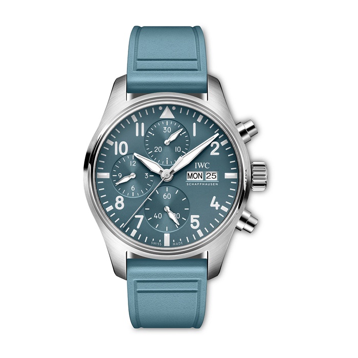 IWC Pilot Miramar Top Gun Automatic 41mm Mens Watch Blue Rubber Strap IW388117
