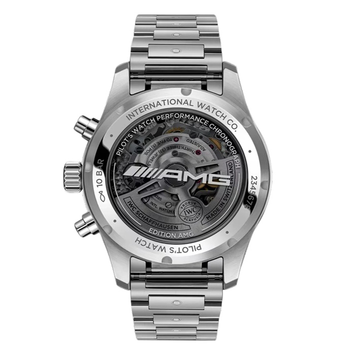 IWC Pilot Performance Chronograph 41mm AMG Mens Watch Black Titanium IW388304 – Image 2