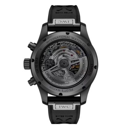 IWC Pilot Performance Chronograph 41mm Mercedes AMG Petronas Formula OneTM Team Montre Hommes Caoutchouc Noir IW388306 – Image 2
