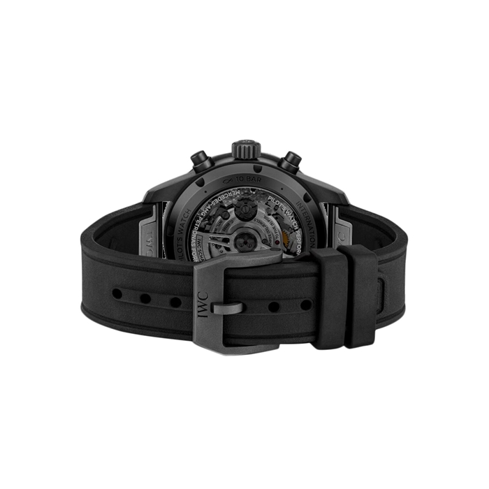 IWC Pilot Performance Chronograph 41mm Mercedes AMG Petronas Formula OneTM Team Montre Hommes Caoutchouc Noir IW388306 – Image 4
