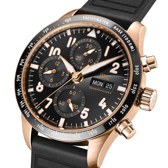 IWC Pilot's Performance Chronograph 41mm Mens Watch Black Rubber IW388309 – Image 2