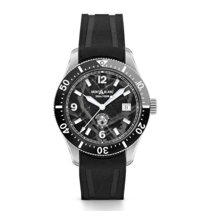 Montblanc 1858 Iced Black Sea 41mm Montre Homme 129372