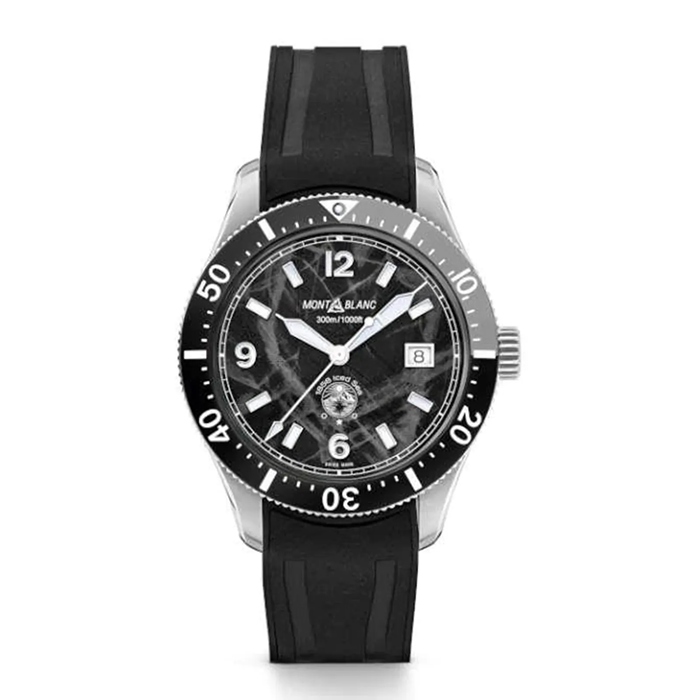 Montblanc 1858 Iced Black Sea 41mm Montre Homme 129372