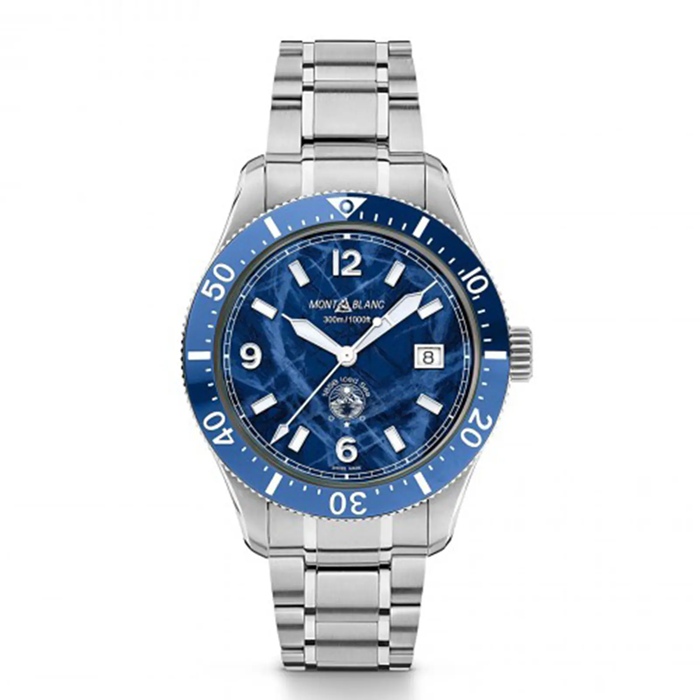 Montblanc 1858 Iced Blue Sea 41mm Montre Homme 129369
