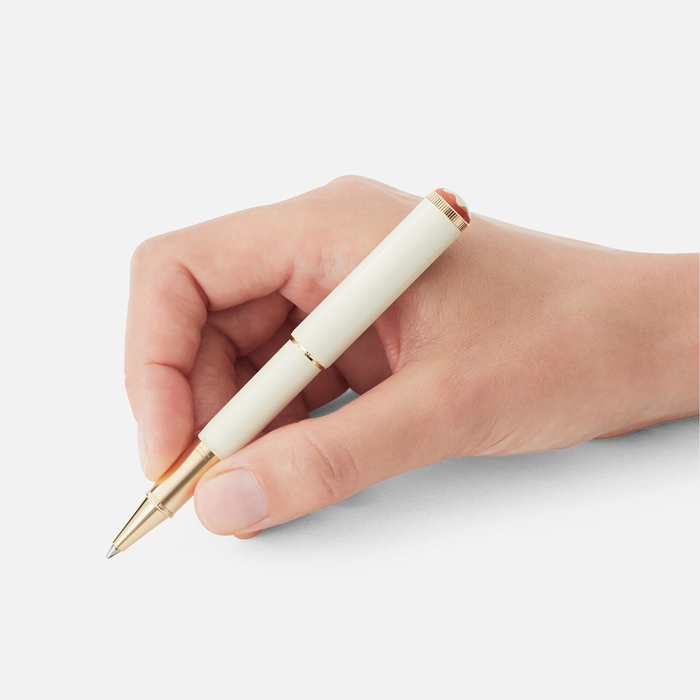 Montblanc Heritage Rouge et Noir Baby Special Edition Rollerball couleur ivoire 128122 – Image 4