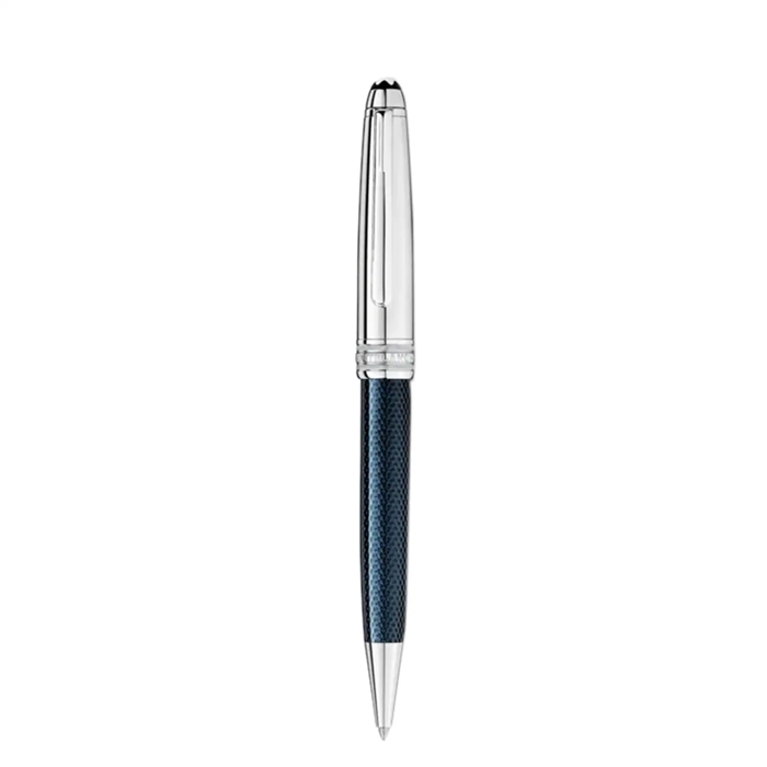 Montblanc Meisterstuck Solitaire Doue Blue Hour Classique Stylo Bille 132102 – Image 2