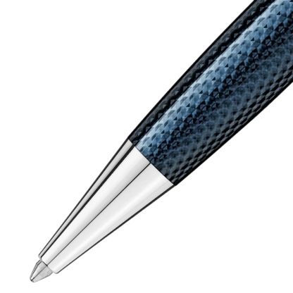 Montblanc Meisterstuck Solitaire Doue Blue Hour Classique Stylo Bille 132102 – Image 3