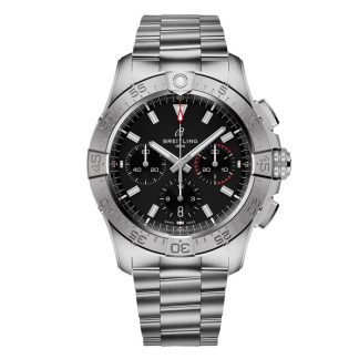 Montre Breitling Avenger B01 Chronographe 42 pour homme en acier inoxydable noir AB0146101B1A1