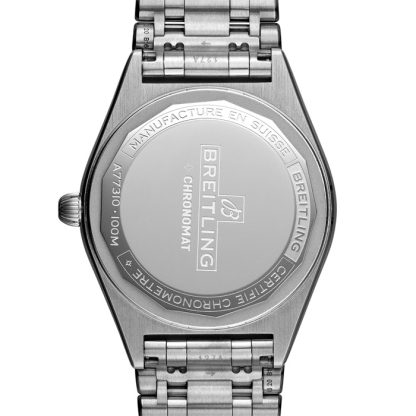 Montre Breitling Chronomat 32 en acier inoxydable bleu A77310101C1A1 – Image 2