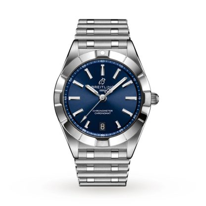 Montre Breitling Chronomat 32 en acier inoxydable bleu A77310101C1A1