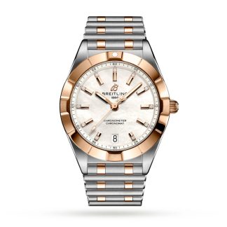 Montre Breitling Chronomat 32 en acier inoxydable et or rouge 18k U77310101A2U1