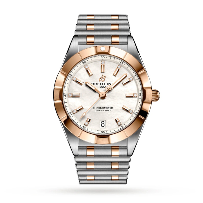 Montre Breitling Chronomat 32 en acier inoxydable et or rouge 18k U77310101A2U1