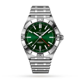 Montre Breitling Chronomat Automatic GMT 40 Green Dial A32398101L1A1