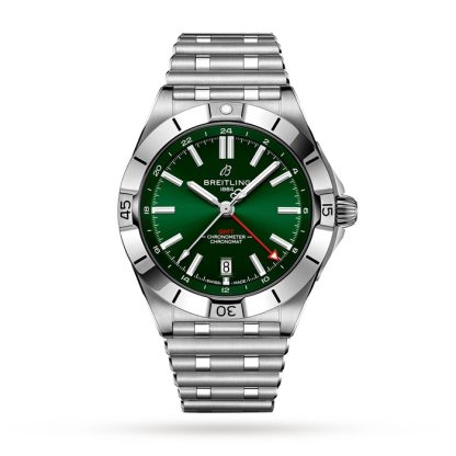 Montre Breitling Chronomat Automatic GMT 40 Green Dial A32398101L1A1