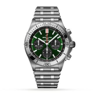 Montre Breitling Chronomat B01 42 Acier inoxydable Vert AB0134101L1A1