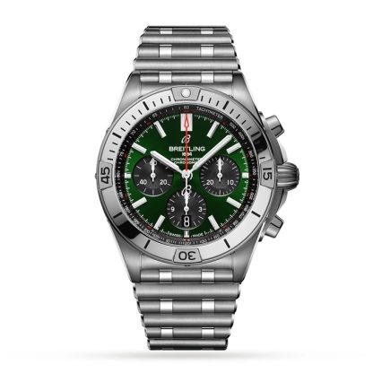 Montre Breitling Chronomat B01 42 Acier inoxydable Vert AB0134101L1A1