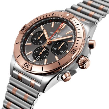 Montre Breitling Chronomat B01 42 en acier inoxydable et or rouge 18k UB0134101B1U1 – Image 2