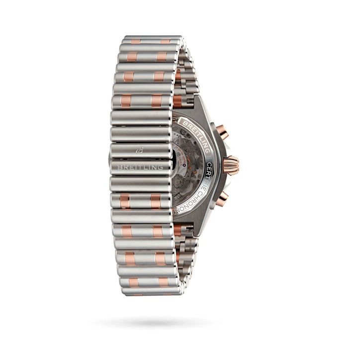 Montre Breitling Chronomat B01 42 en acier inoxydable et or rouge 18k UB0134101C1U1 – Image 3