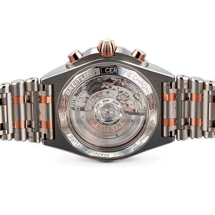 Montre Breitling Chronomat B01 42 en acier inoxydable et or rouge 18k UB0134101C1U1 – Image 4