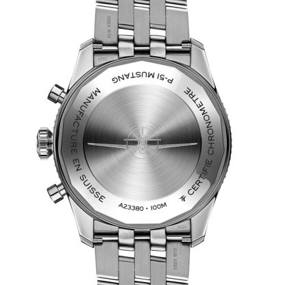 Montre Breitling Classic AVI Chronograph 42 P-51 Mustang en acier inoxydable A233803A1B1A1 – Image 2