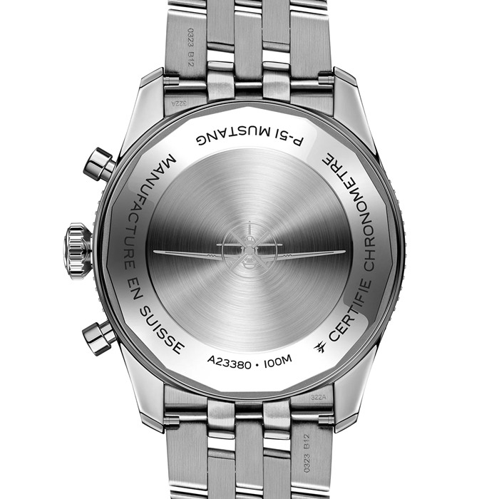 Montre Breitling Classic AVI Chronograph 42 P-51 Mustang en acier inoxydable A233803A1B1A1 – Image 2