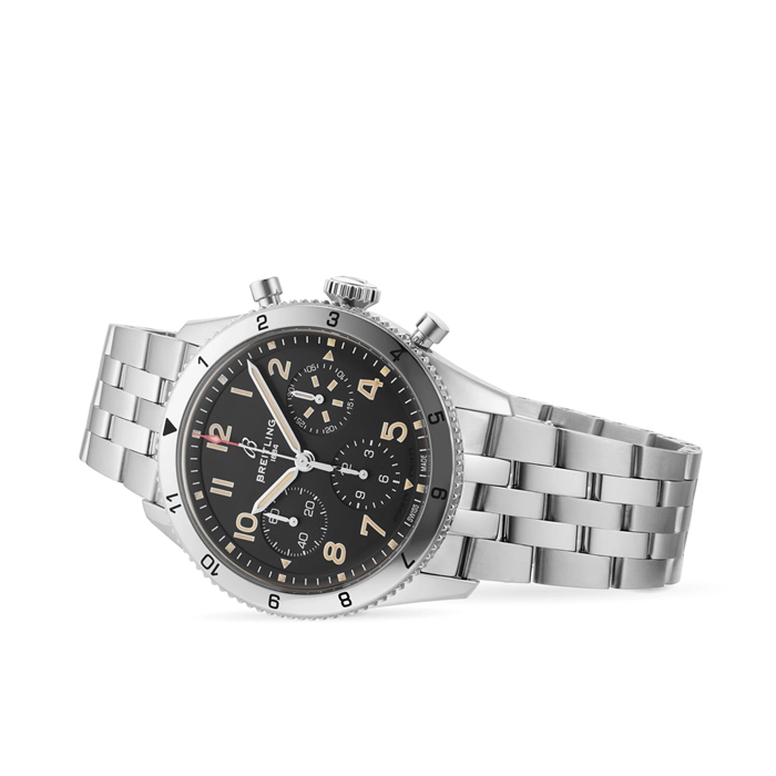 Montre Breitling Classic AVI Chronograph 42 P-51 Mustang en acier inoxydable A233803A1B1A1 – Image 4
