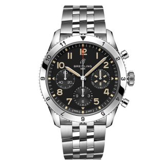 Montre Breitling Classic AVI Chronograph 42 P-51 Mustang en acier inoxydable A233803A1B1A1