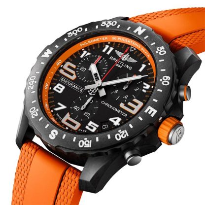 Montre Breitling Endurance Pro 44mm Hommes Caoutchouc Orange X82310A51B1S2 – Image 2