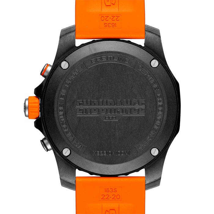 Montre Breitling Endurance Pro 44mm Orange Rubber Strap X82310A51B1S1 – Image 4