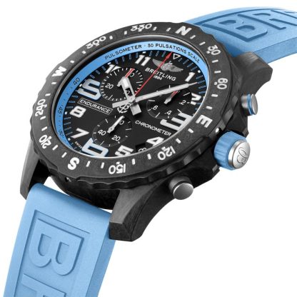 Montre Breitling Endurance Pro 44mm Turquoise Rubber Strap X82310281B1S1 – Image 2