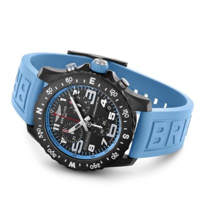 Montre Breitling Endurance Pro 44mm Turquoise Rubber Strap X82310281B1S1 – Image 3