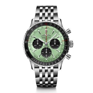 Montre Breitling Navitimer B01 Chronograph 43 Acier inoxydable menthe AB0138241L1A1
