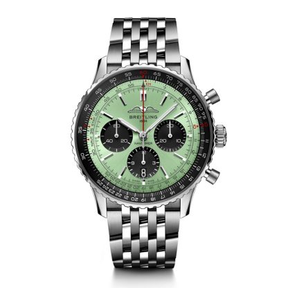 Montre Breitling Navitimer B01 Chronograph 43 Acier inoxydable menthe AB0138241L1A1