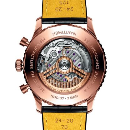 Montre Breitling Navitimer B01 Chronograph 46 18k Red Gold RB0137241G1P1 – Image 2