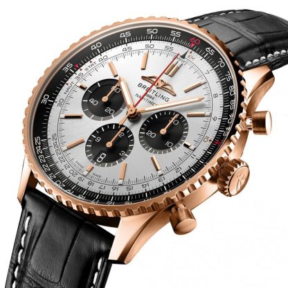 Montre Breitling Navitimer B01 Chronograph 46 18k Red Gold RB0137241G1P1 – Image 3