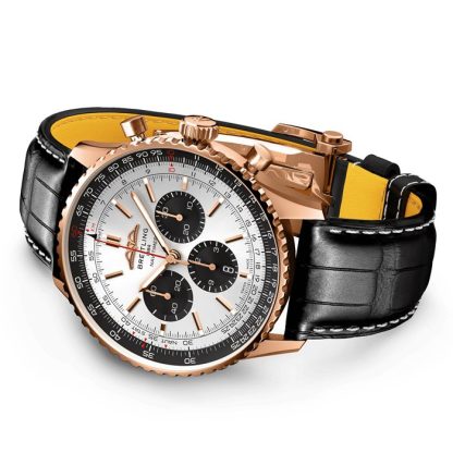 Montre Breitling Navitimer B01 Chronograph 46 18k Red Gold RB0137241G1P1 – Image 4