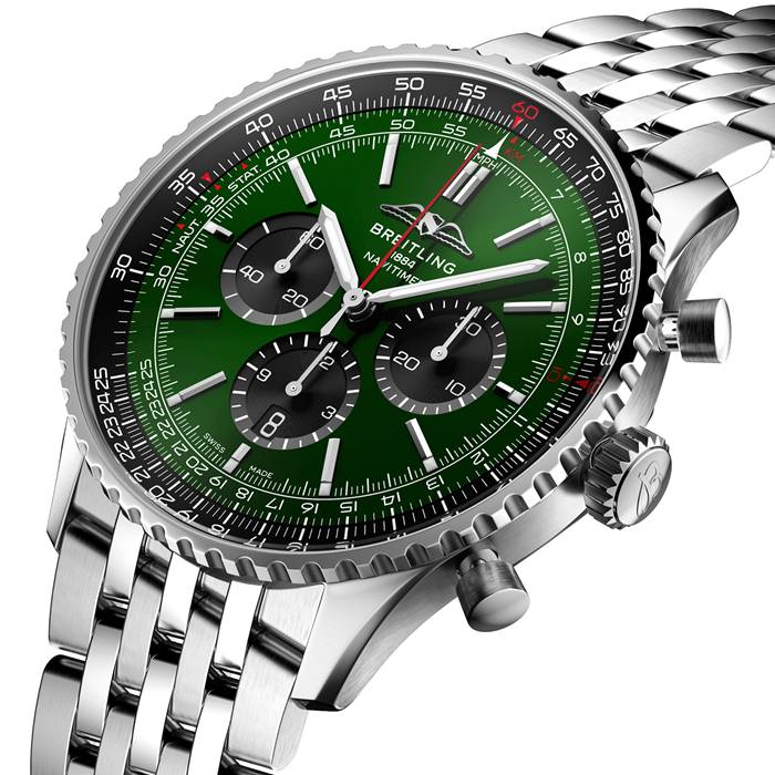 Montre Breitling Navitimer B01 Chronograph 46 Acier inoxydable AB0137241L1A1 – Image 2
