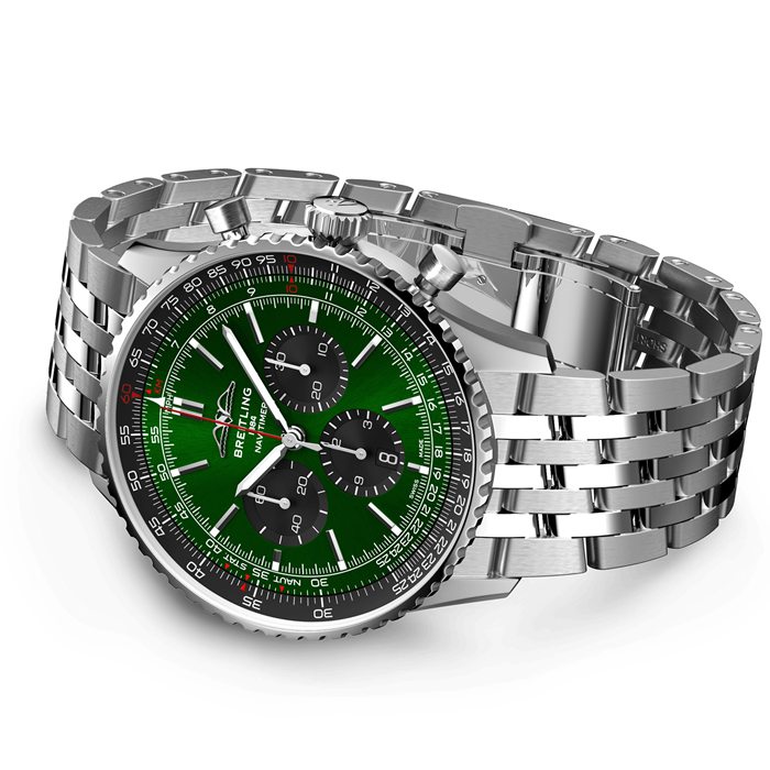 Montre Breitling Navitimer B01 Chronograph 46 Acier inoxydable AB0137241L1A1 – Image 3