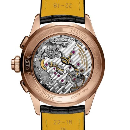 Montre Breitling Premier B15 Duograph 42 en or rouge 18 carats RB1510251B1P1 – Image 2