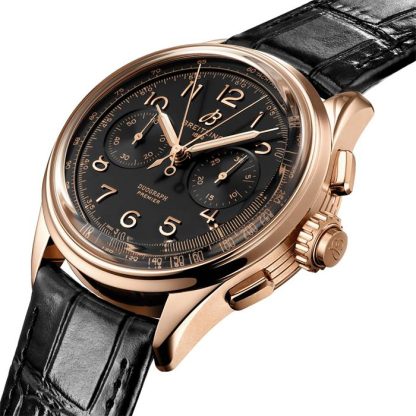 Montre Breitling Premier B15 Duograph 42 en or rouge 18 carats RB1510251B1P1 – Image 3